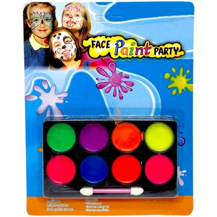 Грим для обличчя, 8 кольорів+аплікатор