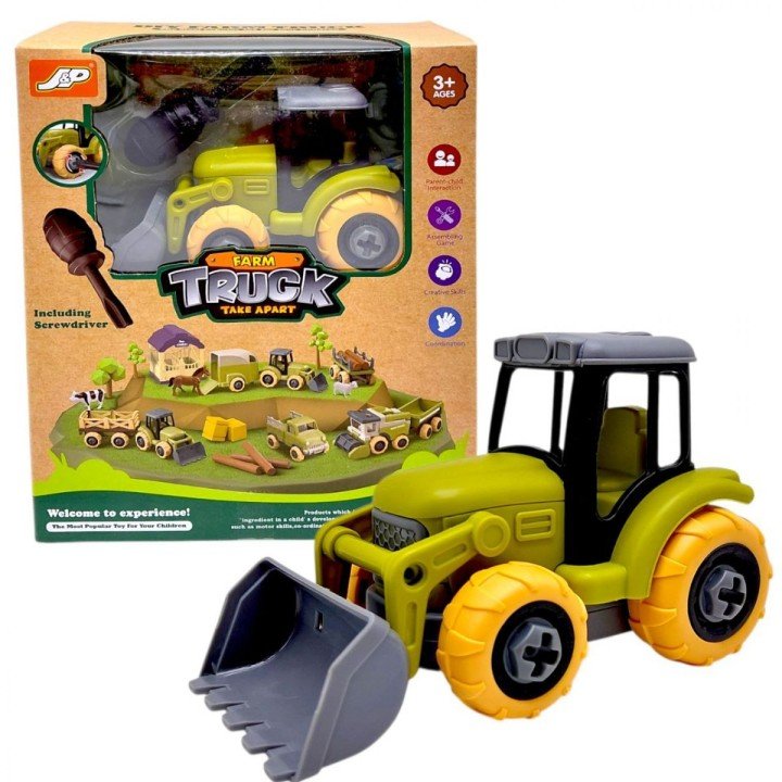 Ігровий набір (трактор,інструменти,аксесуари) у короб.18,8*8,8*22,5см