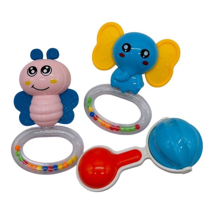 Набір брязкалець, в кульку 3 шт. р.23x17 см