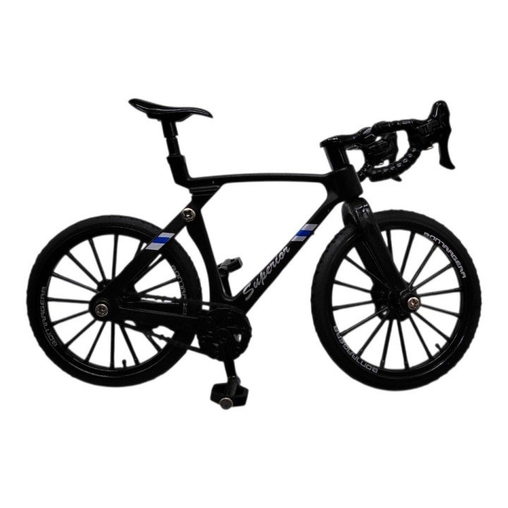 Велосипед металевий в коробці р.13x5,4x9,4см (ЧОРНИЙ)