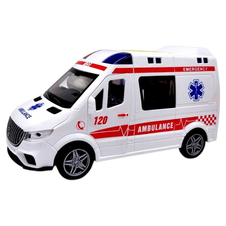 Машина інерційна озвучена, зі світлом (ШВИДКА ДОПОМОГА)