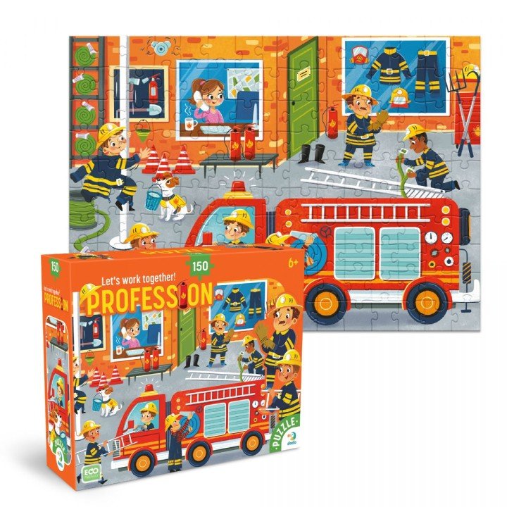 Пазл «Професії. Пожежник»