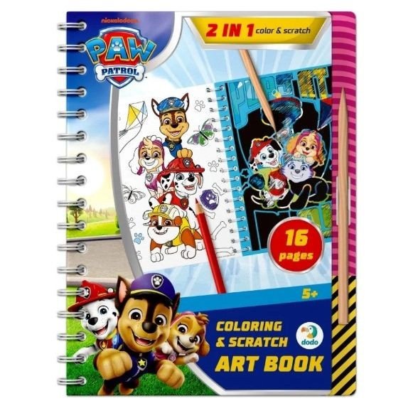 Набір для творчості 2 в 1. Розмальовки та гравюри «Грайся весь день»