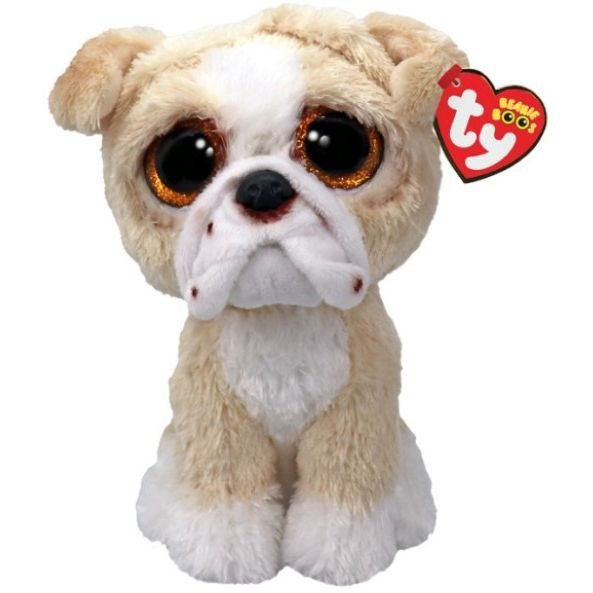 Дитяча іграшка м’яконабивна "Beanie Booʼs. АНГЛІЙСЬКИЙ БУЛЬДОГ POOCH" 15 см