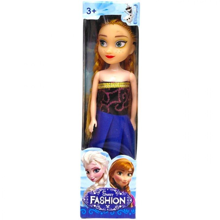 Лялька в стилі казкової принцеси "FROZEN" (СИНІЙ)