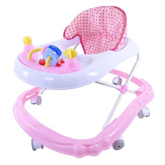 Ходунки музичні з брязкальцями (РОЖЕВІ)