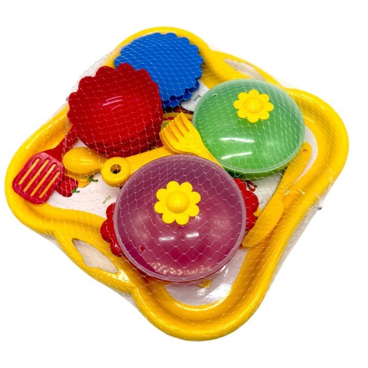 Набір посуду столовий Піца на підносі (ЖОВТИЙ)