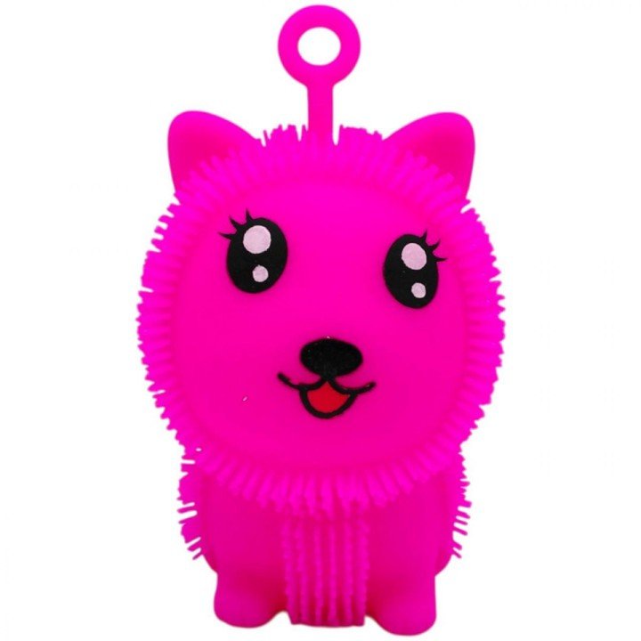 Сяючий силіконовий їжачок "Вушка" 10,5 см (РОЖЕВИЙ)