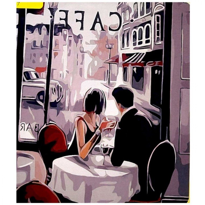 Картина по номерах "Парижське кафе" 40*50 см