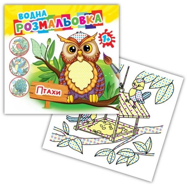 Розмальовка водна "Птахи"