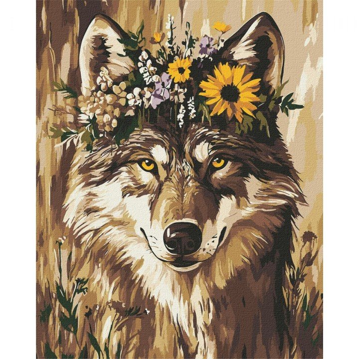 Картина по номерах "Гарна вовчиця" 40х50см