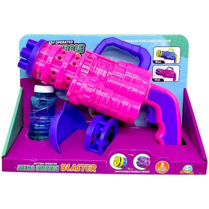 Пістолет з мильними бульбашками (РОЖЕВИЙ)