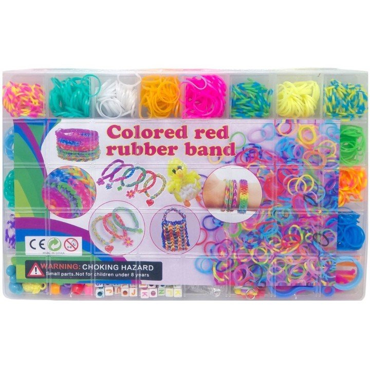 Великий набір резинок для плетіння, 32 види з аксесуарами
