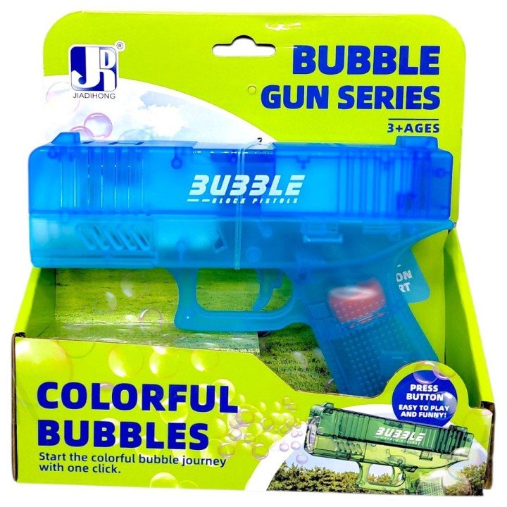 Пістолет з мильними бульбашками в коробці (СИНІЙ)