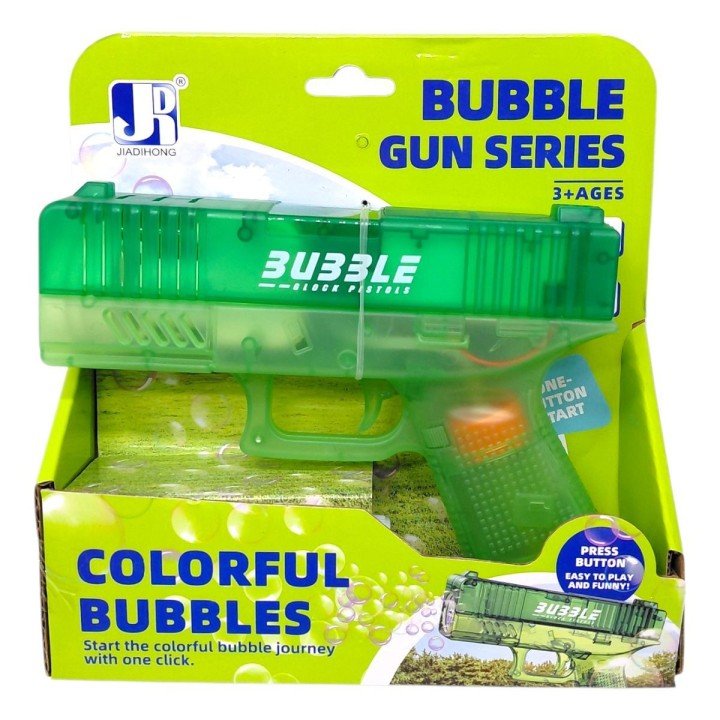 Пістолет з мильними бульбашками в коробці (ЗЕЛЕНИЙ)