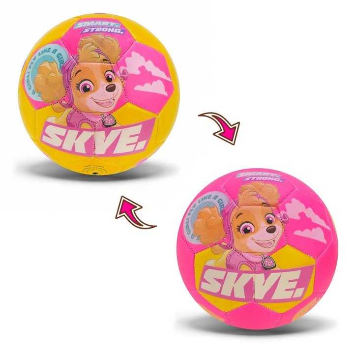 Мʼяч футбольний  №3, Paw Patrol PVC 150 гр рожевий