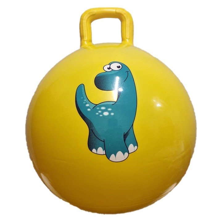 Мяч для фітнесу "Динозавр" 45см, 380 грам (жовтий)