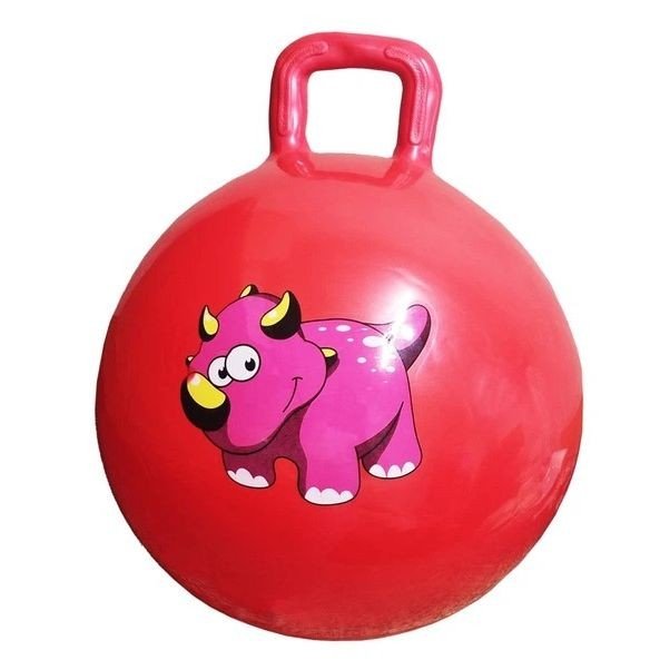 Мяч для фітнесу "Динозавр" 45см, 380 грам (червоний)