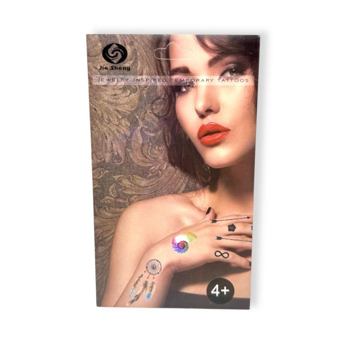 Набір тату тимчасових 4 листа