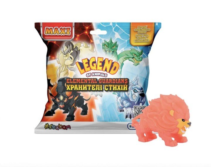 Стретч-іграшка у вигляді тварини серії "LEGEND OF ANIMALS МАКСІ" – ХРАНИТЕЛІ СТИХІЙ (у диспл.) в асортиментів, вартість за 1 шт