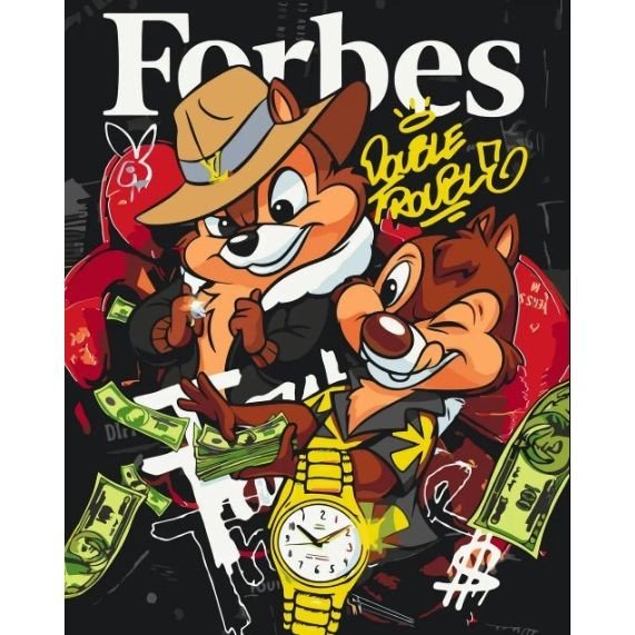 Картина за номерами "Чіп і Дейл спішать на допомогу" 40*50 см