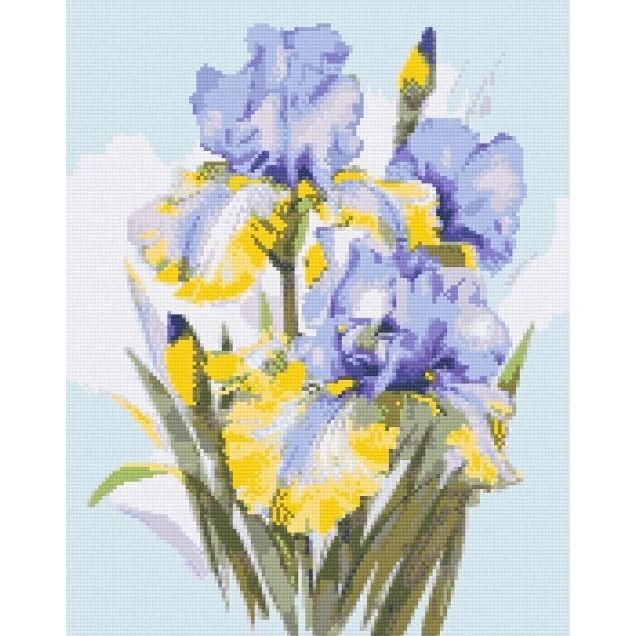 Алмазна мозаїка "Букет ірисів" 40*50 см