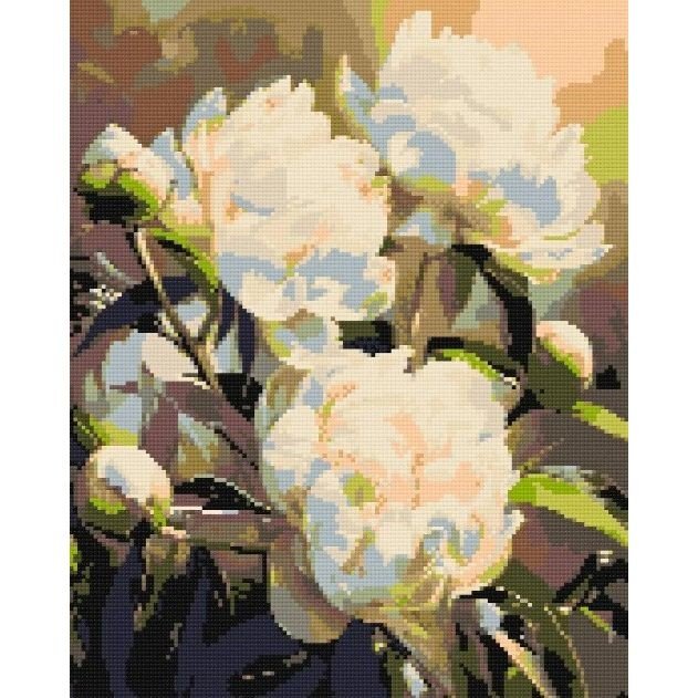 Алмазна мозаїка "Гармонія півоній" 40*50 см