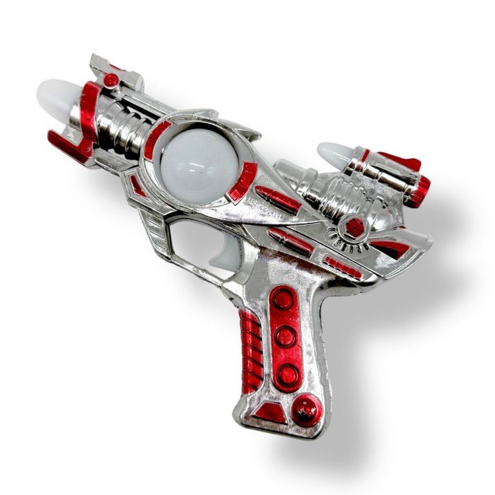 Пістолет, що світиться (на батарейках, червоний)