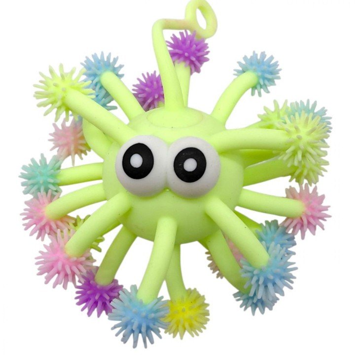 Іграшка-антистрес Лохматик-восьминіжка, з підсвічуванням (САЛАТОВА)