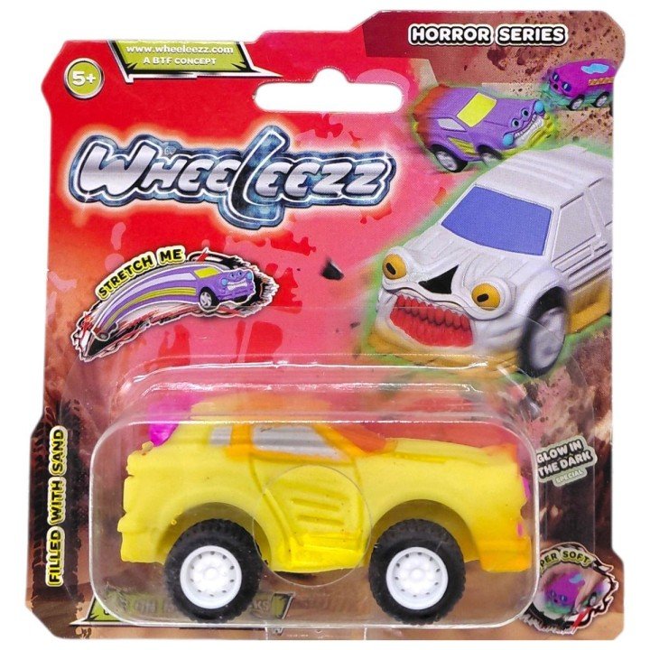 Машинка-тягнучка серії Horror, Wheeleezz (Горрор, Віліз) ЖОВТИЙ