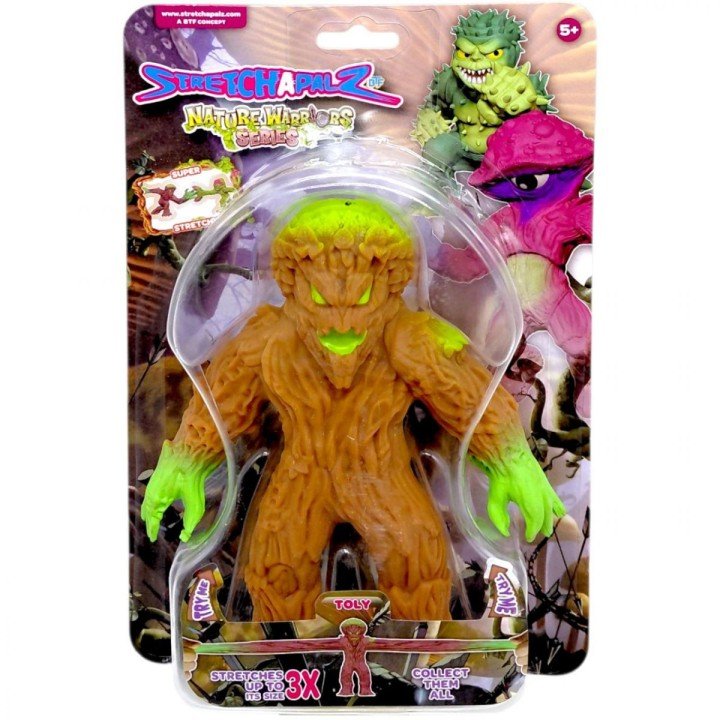 Іграшка-тягнучка Стрейчапалз 14см, серія Nature Warriors (Нейчер воріерс) TOLY