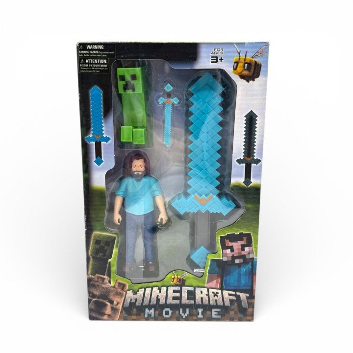 Набір "MINECRAFT": меч, 2 фігурки, в коробці  (ВИД1)