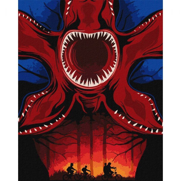 Набір для розпису по номерах "Полювання на монстра" 40х50см