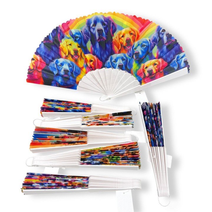 Аксесуар віяло мікс видів (котики та собачки)