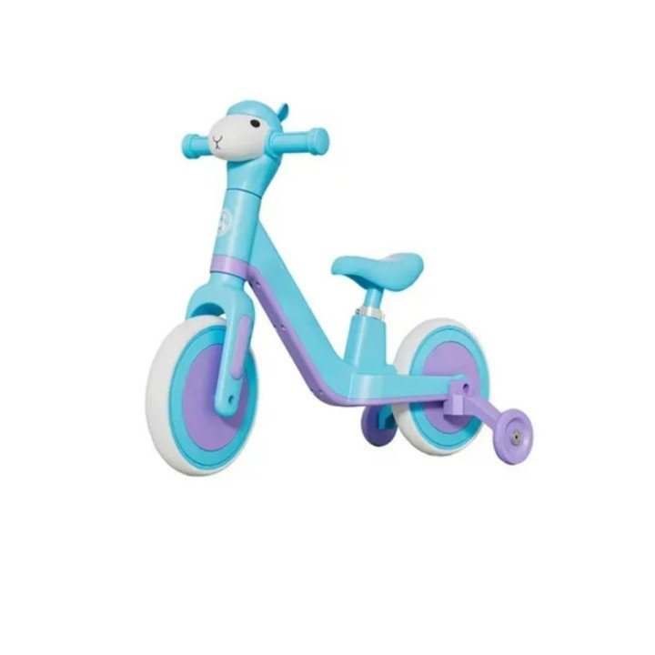 Велобіг арт. TR2601 (1шт)   звук, світло, допоміжні колеса, мʼяке сидіння, блакитно-фіолетовий короб.67*24*21см