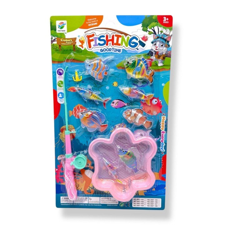 Рибалка, вудка, 8 рибок,  планшет 49*29см