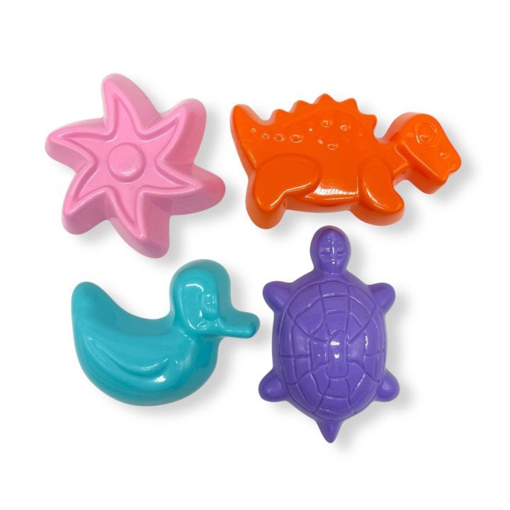 Набір формочок для піску 4 шт (ПАСТЕЛЬ)
