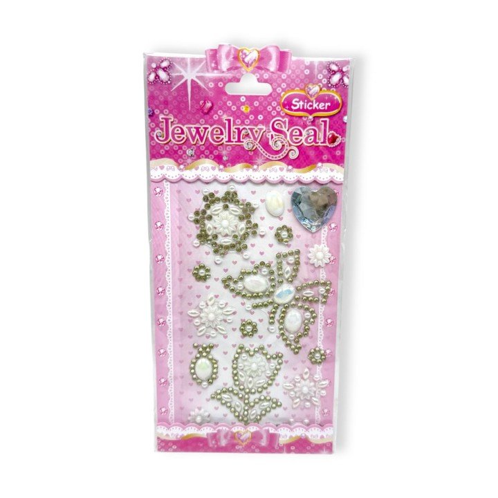 Наліпки-стрази (білий)