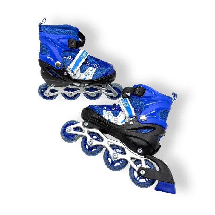 Ролики, колеса PVC розмір M (34-37) в сумці (СИНІ)