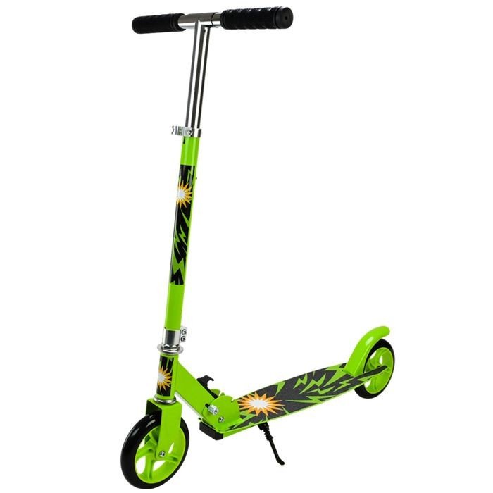 Самокат міський 2-х колісний сталевий, колеса 145 мм (ЗЕЛЕНИЙ)