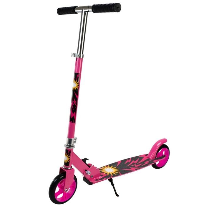 Самокат міський 2-х колісний сталевий, колеса 145 мм (РОЖЕВИЙ)
