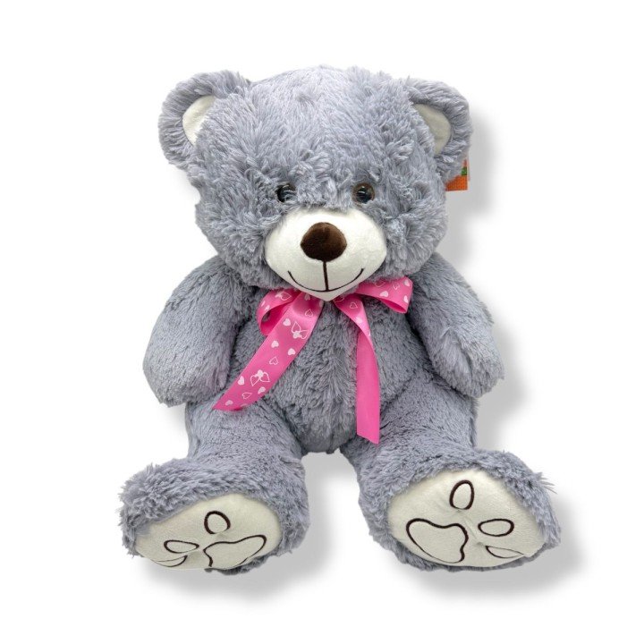 Мʼяка іграшка Ведмедик Макс 45 см. (СІРИЙ)
