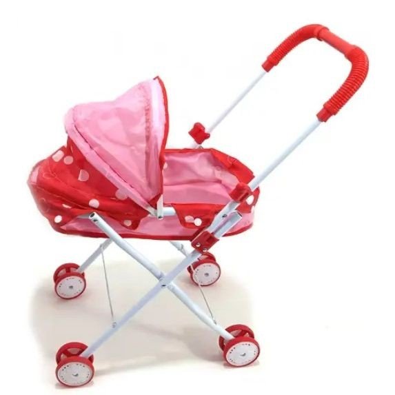 Візок для ляльки лежачий (ЧЕРВОНИЙ)