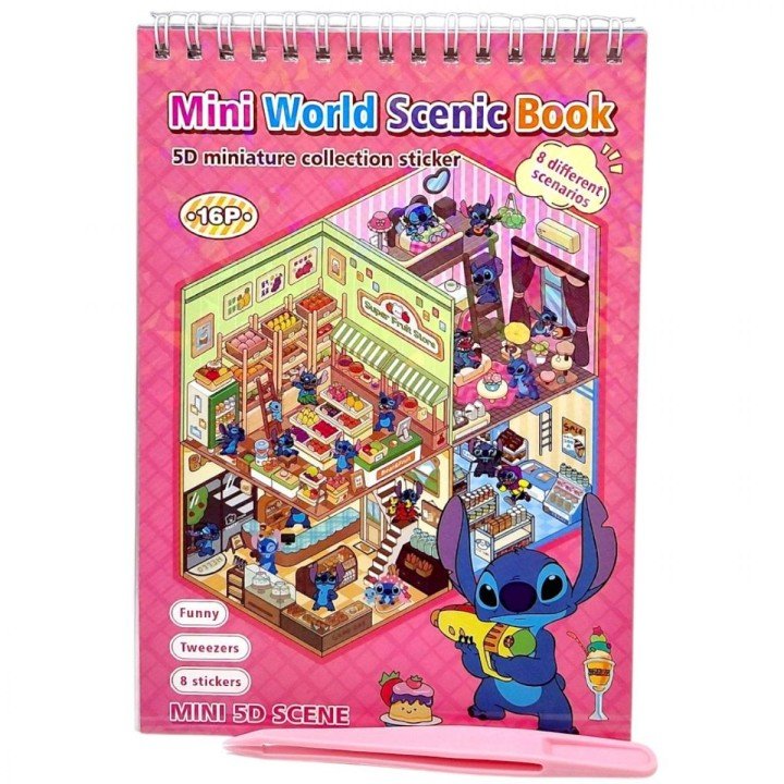 Roombook(Румбук) "STITCH/Стіч" (ПОЛУНИЧНИЙ)