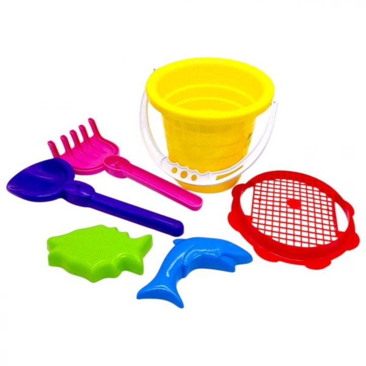 Пісочний набір, середній (жовтий)