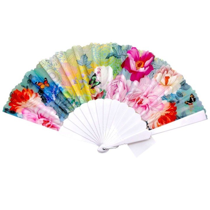 Аксесуар віяло, ручний (МІКС ВИДІВ), квітковий принт