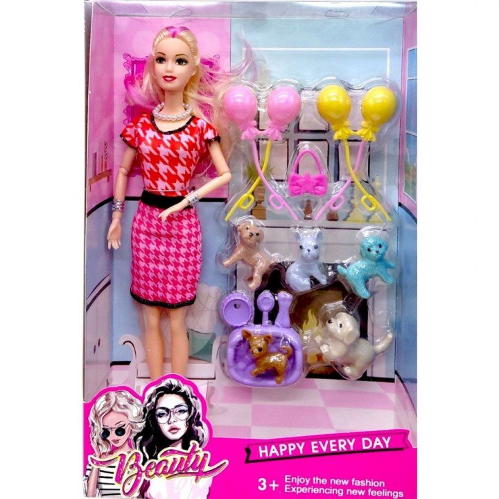 Лялька з улюбленцями, ігровий набір (ВИД 2)