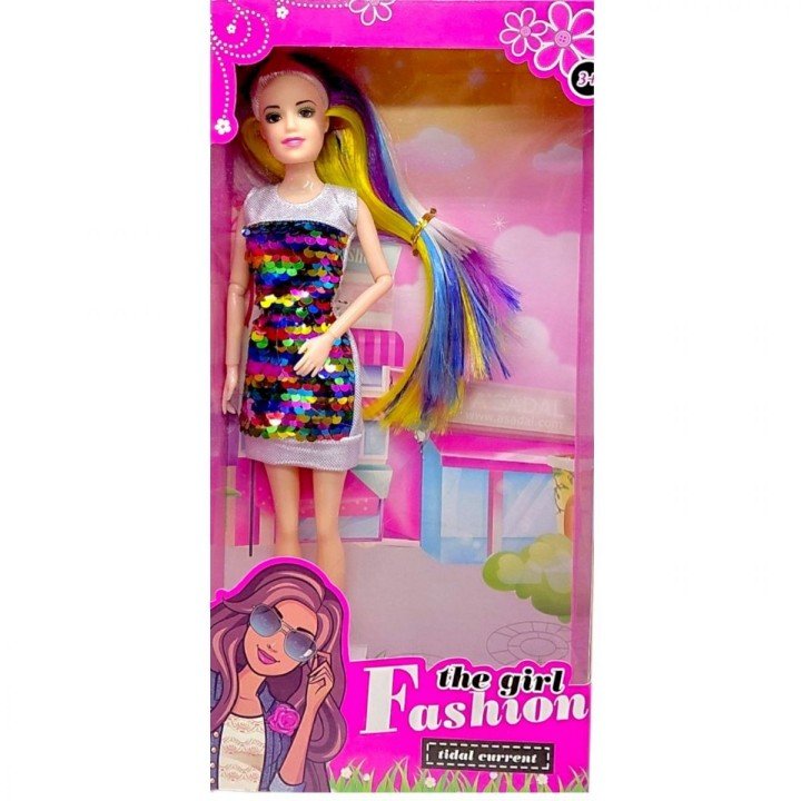 Лялька в сукні з паєтками (РАЙДУЖНА)