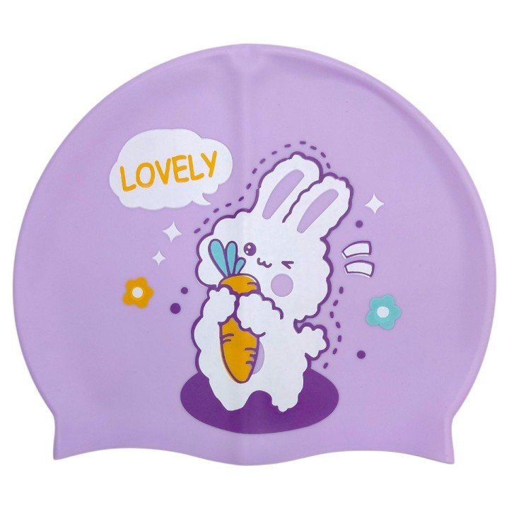 Шапочка для плавання силіконова, у пакеті "ʼЗАЄЦЬ" (БУЗКОВА)