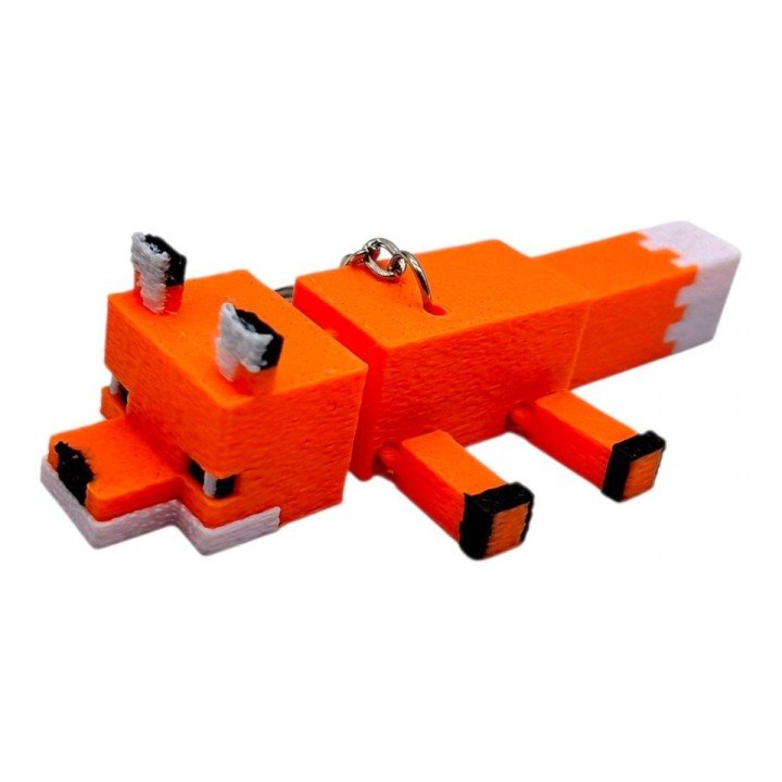 Брелок 3D друк "Minecraft: Fox"